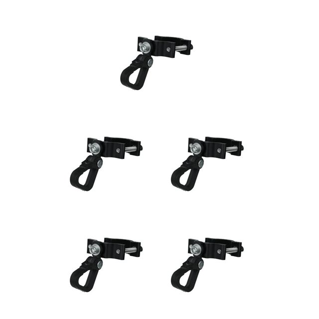 pitrice Storage Hook Hanging Rack Scooter Front Organizer Hanger Bag Storage Holder Black A 5Set
