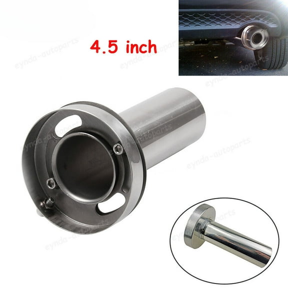 YIUIY 4.5" Stainless Steel Round Exhaust Muffler Tip Removable Silencer Inner Silence