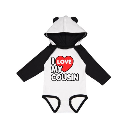 

Inktastic I Love My Cousin Gift Baby Boy or Baby Girl Long Sleeve Bodysuit