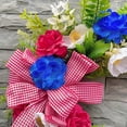 thumbnail image 4 of FastXmas 4th of July Patriotic Wreath for Memorial Day Door Red White Blue Wreath American Flag Truck Front Door Decor Independence Day for Front Door Porch 250th Anniversary Decor,17.7 Inch, 4 of 7
