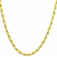 thumbnail image 2 of 14K Solid Yellow Gold Twisted Rope Chain Necklace, Diamond Cut Classic Chain, 1.5mm,2mm,3.2mm and 4.2mm Gift for Men & Women (Available in 16 to 36 Inch Lengths), 2 of 5