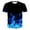Blue, variant on QYZEU Men Tops Summer Graphic Funny Tees 3D Printed Crewneck Short Sleeve Casual Loose Tees Blouse Soft Breathable Comfortable Lightweight Tops Hot Pink 2XL