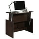 Sauder Shoal Creek Sit and Stand Desk, Jamocha Wood Finish - Walmart.com