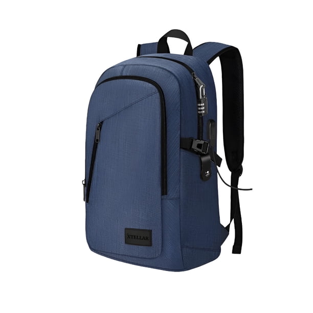 Mochila Xtellar De Viaje Para Negocios, 35l Capacidad Impermeable Y Antirrobo Color Azul