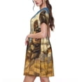 thumbnail image 2 of Balery Farm Corgi German Shepherd Vestidos sueltos de manga corta para mujer, vestidos de verano 2025, vestidos casuales de corte A con vuelo., 2 of 6