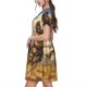 thumbnail image 2 of Disketp Farm Corgi German Shepherd para Vestido de Manga Corta para Mujeres, Vestidos de Verano para Mujeres, Casual y Holgado para la Playa, 2 of 6