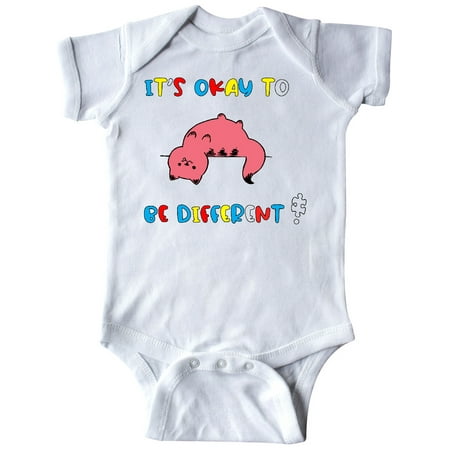

Inktastic Autism Awareness It s Okay to be Different! Silly Cat Gift Baby Boy or Baby Girl Bodysuit