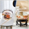 thumbnail image 4 of STRANDCHIC 1Set Transparent Plastic Fish Bowl with Vintage Style Base for Tabletop Decor, 4 of 8