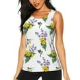 thumbnail image 2 of Picia Lavender Flowers Pattern Women's Workout Tank Top,Breathable Activewear,Slim Fit Athletic Top,Versatile Workout Moisture-wicking top-X-Large, 2 of 9