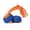 Royal Blue, variant on Cheerble Wicked Ball Rolly Replaceable Fetch Dog Toy Set with Shell & Rope, Bright Orange
