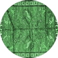 thumbnail image 1 of Ahgly Company Indoor Round Animal Emerald Green Traditional Area Rugs, 6' Round, 1 of 4