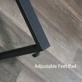 thumbnail image 5 of Antonietta Adjustable Antique Walnut Wood and Metal Display and Steel Etagere Bookcase - 57'' x 106'' x 12.52'', 5 of 5