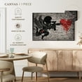 thumbnail image 4 of Elephant Stock Cupid Gunner Wall Art - Horizontal Canvas Wall Art - Living Room Wall Decor - Love Canvas - Black And Gray Decor - 39" x 26", 4 of 4