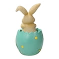 thumbnail image 4 of Decoración de Pascua, conejo sentado sobre adornos de cáscara de huevo, regalo para niños y amigos, decoración de conejito de resina, 4 of 12