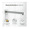 thumbnail image 4 of Regadera Cuadrada Monomando Acero Inoxidable, 4 of 4