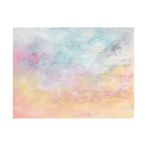 Canvas Wall Art - Ellen Kossoff 'Clouds And Sea 2' Wall Art for Living Room, Bedroom, or Office Décor by Trademark Fine Art - 19 x 14 Inches