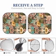 thumbnail image 6 of Haiem Watercolor Flower Windshield Sun Shade: Universal Foldable 2-Piece Car Front Window Sunshade - Blocks Uv Rays, And Reduces Heat,Essential Car Accessory Large, 6 of 7