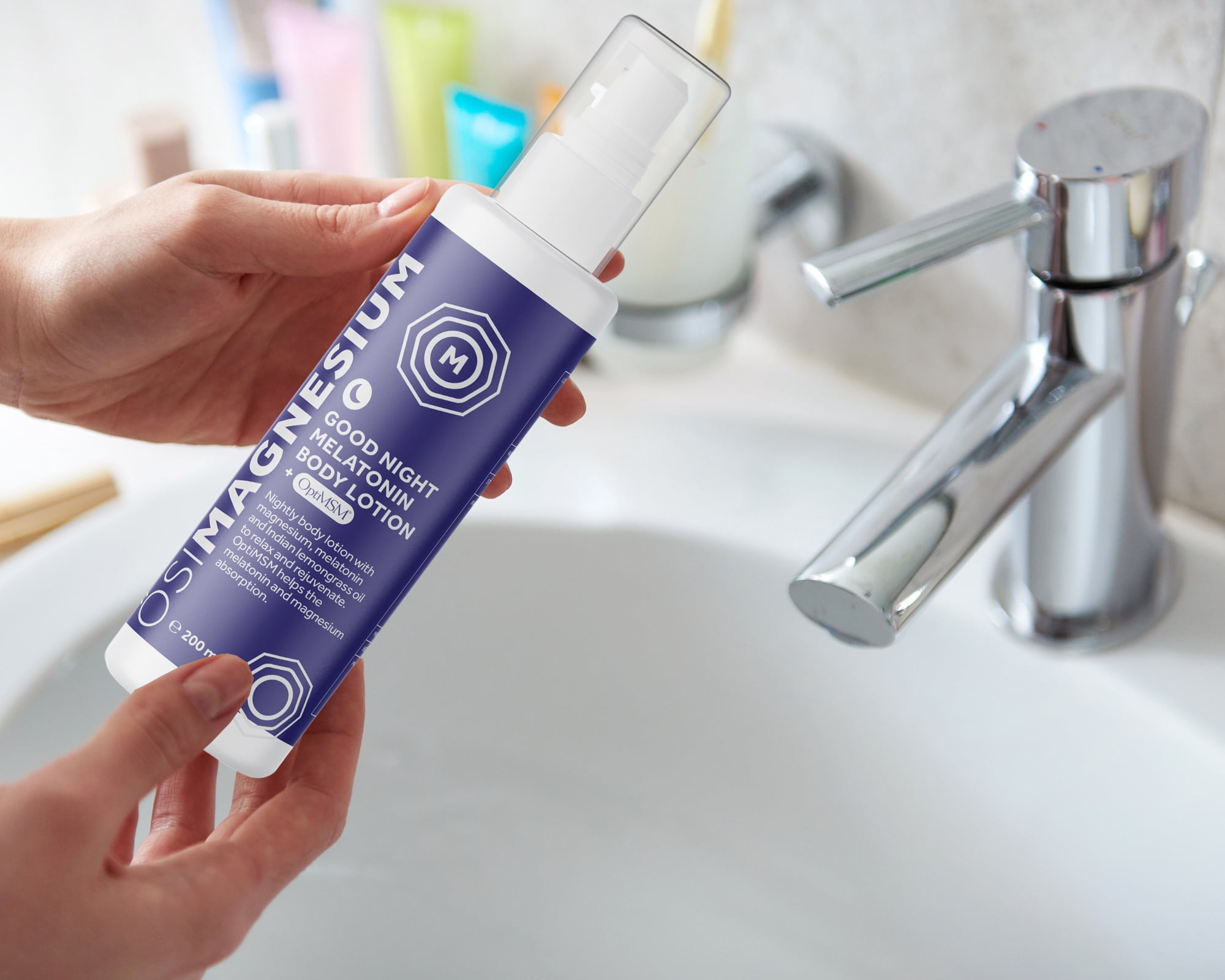 Osi Magnesium Lemongrass Body Lotion + Melatonin - 6.76oz