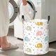 thumbnail image 5 of Fotbe Little Elephant Cesto de Ropa con Asas, Cesto Impermeable de Gran Capacidad, Bolsa de Lavado para Dormitorio, Cesto de Ropa con Ruedas y Asas-Small, 5 of 6