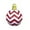 White, variant on HongHeng 23 inch Christmas Ornament Chevron Ball, White and Red Matte Finish, Shatterproof Plastic, Holiday Christmas Tree Decoration