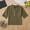 2#Army Green, variant on QingYiHua Girls Boys Cotton Linen Shirts Button Down V Neck 3/4 Sleeve Shirt Loose Fit Summer Casual Comfort Solid Color Tops 5 -14 Years Kids Clothes Clearance Army Green