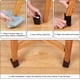thumbnail image 3 of Elevador de muebles de 5 cm, Elevadores de muebles cuadrados de acero al carbono, Elevador de cama autoadhesivo Patas de elefante, Patas de elefante negro de 2 pulgadas para cama, sofá,, 3 of 5