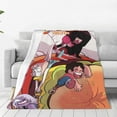 thumbnail image 2 of Steven Universe Cartoon Printing Throw Blanket, All Seasons Flannel Fleece Blanket, Soft & Warm Plush Blankets for Couch Sofa Bed Camping Travel, 40"x30", 2 of 9