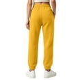 thumbnail image 4 of Womens High Waisted Baggy Sweatpants Fleece Lined Sweatpants Fall Winter Athletic Joggers Lounge Trousers Cinch Bottom Sweatpants, 4 of 5