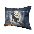 thumbnail image 2 of Happy Halloween Wirehaired Pointing Griffon Witch Pumpkins Bats Pillow Cushion Double Sided Dog Lover Throw Pillow - 13012, 2 of 4