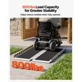 thumbnail image 3 of KFFKFF Portable Wheelchair Ramp, 3FT, Non-Slip Aluminum Folding Handicap Ramp for Wheelchair, 800 lbs Capacity, Door Threshold Ramps for Home Steps, Stairs, Entry, Threshold, 3 of 9