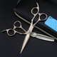 thumbnail image 1 of Juego de tijeras profesionales de corte de cabello de 6 pulgadas con acero JP 440c y tijeras de entresacar para barberos., 1 of 5