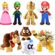 thumbnail image 2 of Figura de acción de Super Mario Luigi Peach Bowser Yoshi Wario, modelo de anime, juguetes, muñeco de dibujos animados, regalo de cumpleaños para niños, 2 of 5