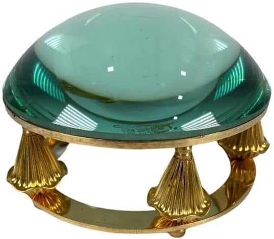 Antique Desk Magnifier Glass Paperweights Magnifying Glass for Reading Book Traditional Brass Magnifying Glass Desktop