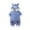 A Blue, variant on Unisex Baby Boys Winter Outfit Warm Bodysuit with Bear Cartoon Design Hooded Long Sleeve Cozy Romper for Toddler Cold Weather Wear Blue 0 Months-3 Months