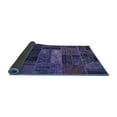 thumbnail image 2 of Ahgly Company Indoor Round Oriental Blue Modern Area Rugs, 7' Round, 2 of 4