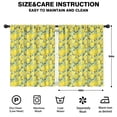 thumbnail image 2 of Blackout Kids Curtains,Yellow Lemon Fruit Slices LightGreen Pattern Childrens Insulated Curtains Set Of 2,Bedroom Essentials,Toddler Room Decor 42"x54", 2 of 5