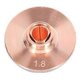 thumbnail image 1 of Laser Nozzle Cutting Machine Head Cutter Double Optical Fiber Chrome Plated Copper 1.8mm / 0.07in Aperture, 1 of 4