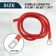 thumbnail image 3 of Car Marine Battery Inverter Cable 5/16"-3/8" 3ft Battery Copper Wire Red, 3 of 7