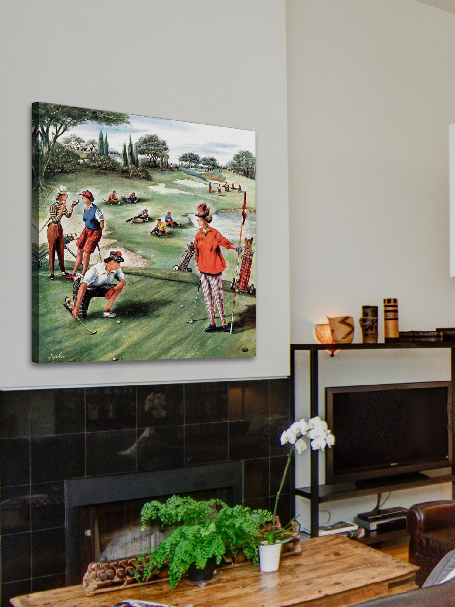 Marmont Hill No Playing Through by Constantin Alajalov Painting Print on Canvas