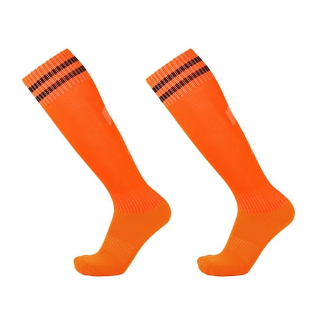 

Over Knee Cotton Socks Sport Stockings Athlete Thicken Bottom Long Socks orange，G186159
