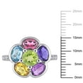 thumbnail image 2 of Everly Women's Peridot and Iolite Amethyst Citrine Topaz Rhodolite Sterling Silver Ring, 2 of 2