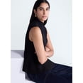 thumbnail image 4 of Scoop Women's and Women's Plus Sleeveless Mock Neck Peplum Sweater Tank, Sizes XS-4X, 4 of 5