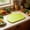 Green, variant on Large Half-Moon Silicone Cutting Board, 13.7x11.4in Double-Sided Non-Slip Chopping Board for Kitchen, Flexible Food-Grade Mat