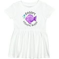 thumbnail image 3 of Inktastic Daddy's Fishing Buddy with Cute Purple Fish Girls Baby Dress, 3 of 5