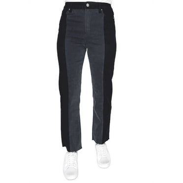 Almost Famous Juniors’ Two-Tone High-Rise Dad Jeans