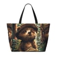 thumbnail image 2 of Easygdp Jungle Hat Bear Bolsa de Viaje de Playa de Gran Capacidad, Bolsa Tote Perfecta para la Playa, Escapadas de Fin de Semana y Viajes, 2 of 7