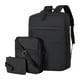 thumbnail image 5 of Mochila de tres piezas negra, carga USB, alta capacidad, de negocios Oxford, para hombres, 5 of 6