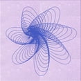 thumbnail image 1 of Ahgly Company Machine Washable Indoor Square Transitional Purple Mimosa Purple Area Rugs, 6' Square, 1 of 7
