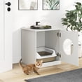 thumbnail image 6 of Gymax Modern Cat Litter Box EnclosureHidden Kitten Washroom FurnitureIndoor Pet Home, 6 of 10