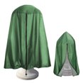 thumbnail image 2 of Garden Fountain Statue Protective Cover Silver Coated Oxford Cloth Waterproof Windproof Fountain Protector, 2 of 21
